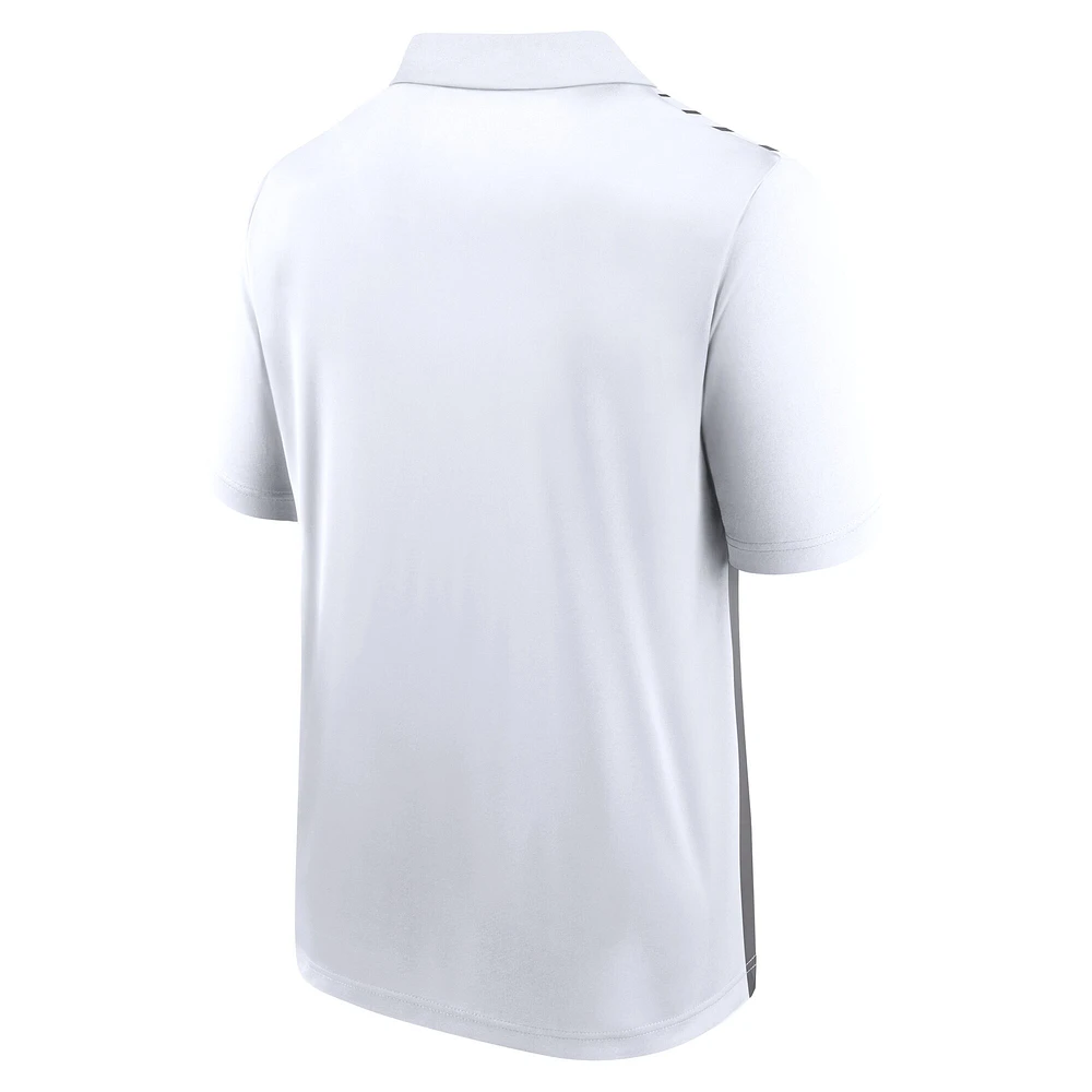 Men's White/Gray Detroit Lions Sandlot Game Polo