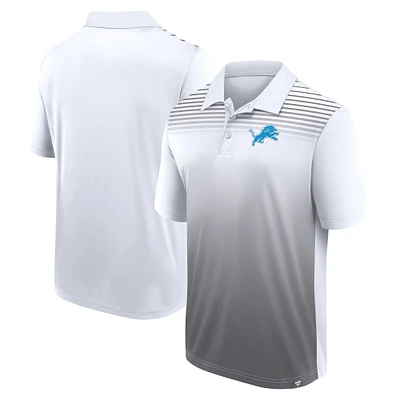 Men's White/Gray Detroit Lions Sandlot Game Polo