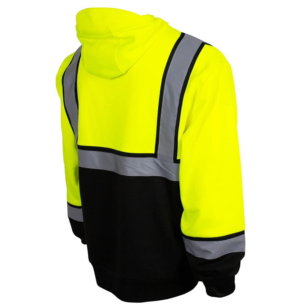 Men's Yellow Detroit Lions High-Visibility Safety Hooded Sweatshirt