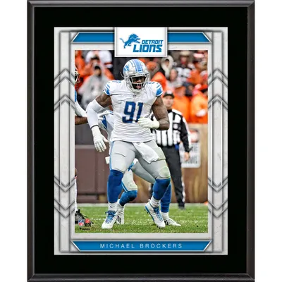 Framed Aidan Hutchinson Detroit Lions Autographed Blue Nike Limited Jersey