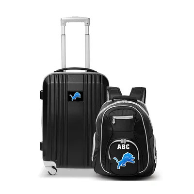 Detroit Lions MOJO Personalized Premium 2-Piece Backpack & Carry-On Set