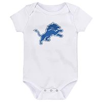 Ensemble de 3 bodys Starter pour nouveau-nés et nourrissons des Detroit Lions Team