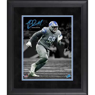 Penei Sewell Detroit Lions Autographed 16 x 20 Gray Jersey