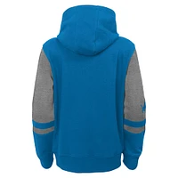 Preschool Blue Detroit Lions Stadium Color Block Full-Zip Hoodie