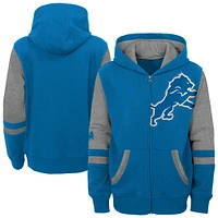 Preschool Blue Detroit Lions Stadium Color Block Full-Zip Hoodie