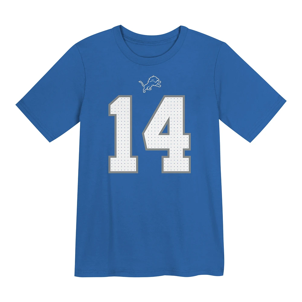 Preschool Nike Amon-Ra St. Brown Blue Detroit Lions Player Name & Number T-Shirt