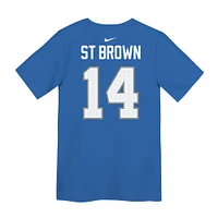 Preschool Nike Amon-Ra St. Brown Blue Detroit Lions Player Name & Number T-Shirt