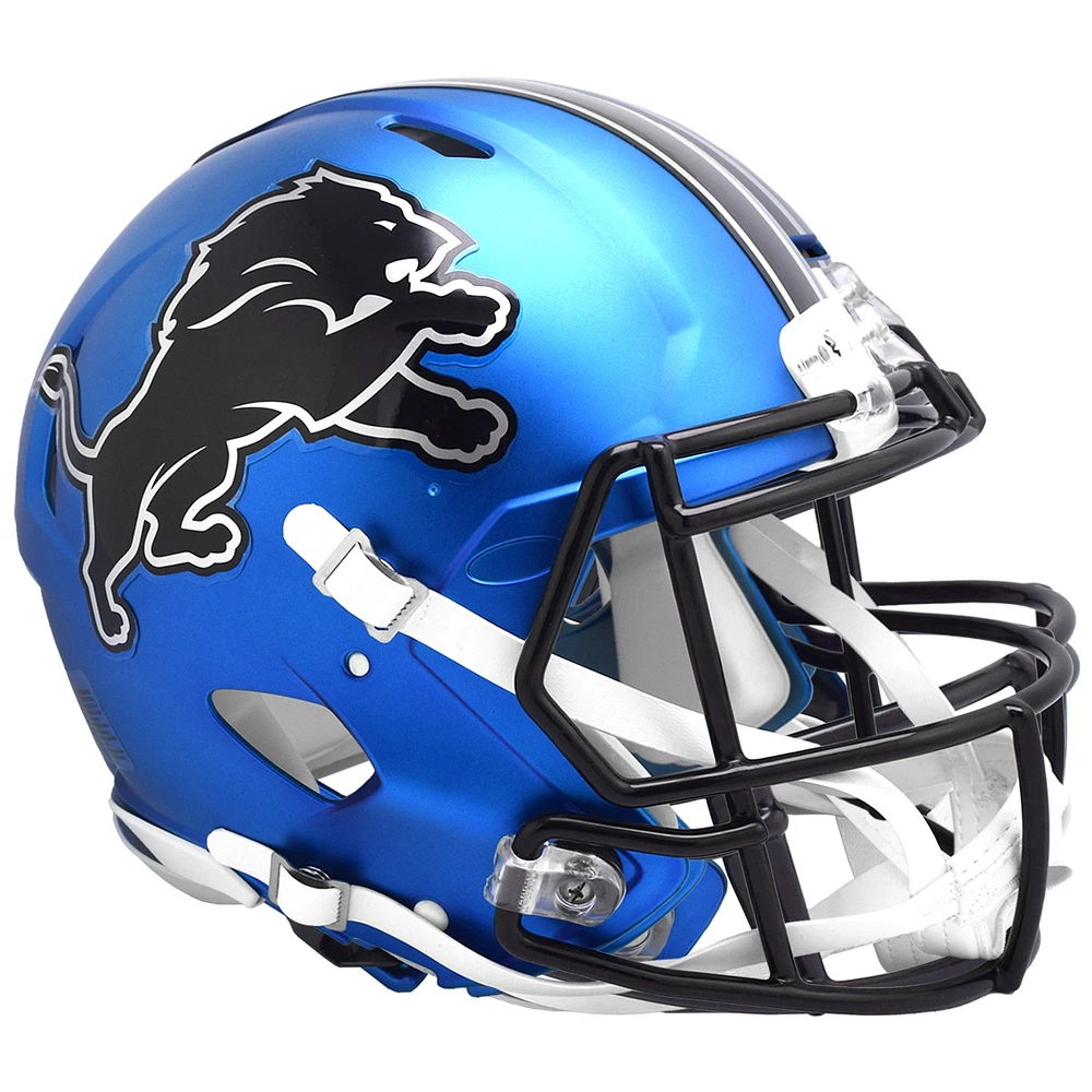 Riddell #1 Detroit Lions 2024 Casque authentique à vitesse alternative sur le terrain