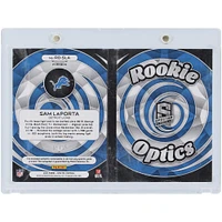 Livret de reliques Panini Spectra Rookie Optics 2 couleurs autographié par Sam LaPorta des Detroit Lions #RO-SLA #5/15