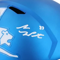 Sam LaPorta Detroit Lions Autographed Riddell Throwback Speed Replica Helmet