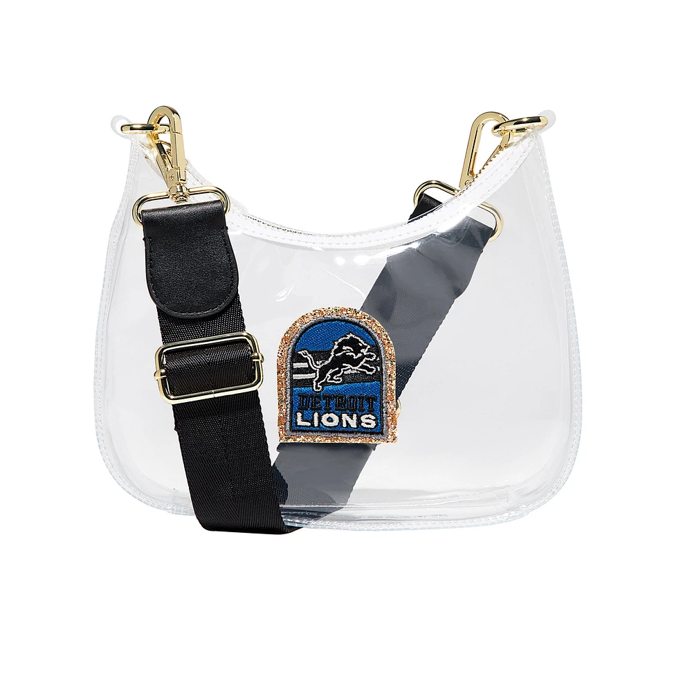 Stoney Clover Lane Detroit Lions Clear Curved Crossbody