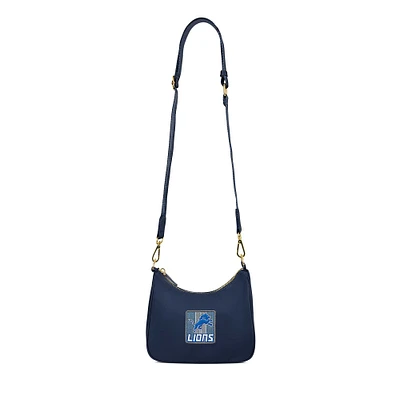 Stoney Clover Lane Detroit Lions Curved Crossbody Bag