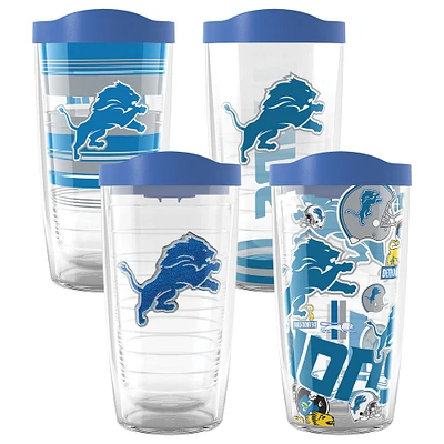 Tervis Detroit Lions paquet de quatre 16oz. Ensemble de gobelets classiques