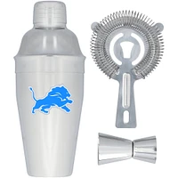 The Memory Company Detroit Lions Ensemble shaker, passoire et doseur en acier inoxydable