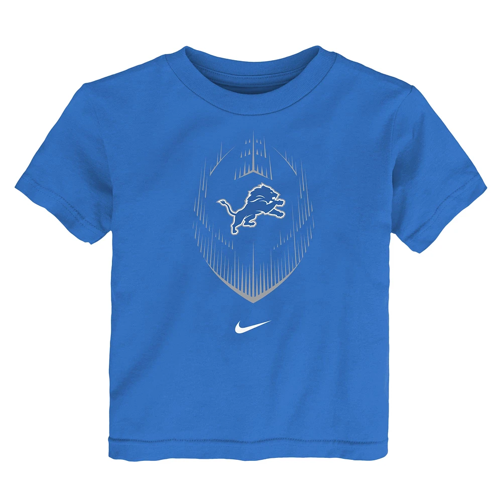 T-shirt Nike bleu pour tout-petits avec légende des Lions de Detroit