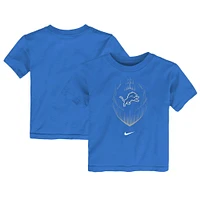 T-shirt Nike bleu pour tout-petits avec légende des Lions de Detroit