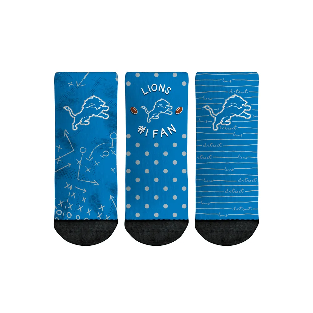 Lids Detroit Lions Rock Em Socks Youth 3-Pack Crew Socks Set