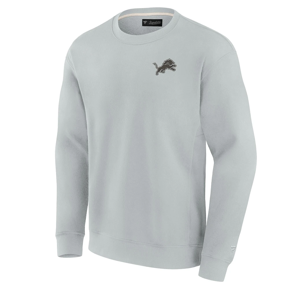 Unisex Fanatics Gray Detroit Lions Elements Super Soft Pullover Sweatshirt