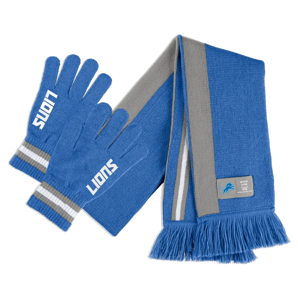 Detroit Lions Gloves & Scarf Set