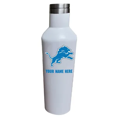 Detroit Lions 17oz. Personalized Infinity Stainless Steel Water Bottle - White