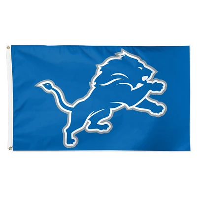 WinCraft Detroit Lions 3' x 5' Drapeau simple face avec logo principal