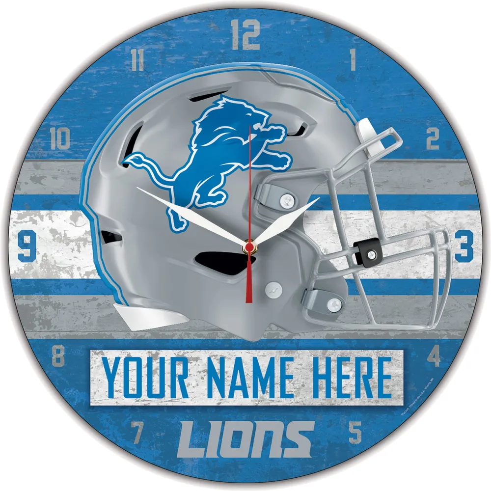 Lids Detroit Lions WinCraft Personalized 14'' Round Wall Clock