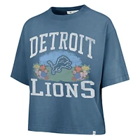 T-shirt court Florentina Montauk '47 Mineral Blue pour femme des Detroit Lions