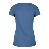 T-shirt bleu à col en V Avery Scrum des Detroit Lions '47 pour femmes