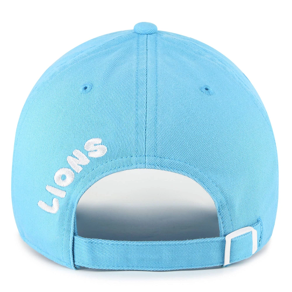 Women's '47 Blue Detroit Lions Bright Side Clean Up Adjustable Hat