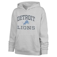 Sweat à capuche Clarity Naomi gris Detroit Lions '47 pour femme