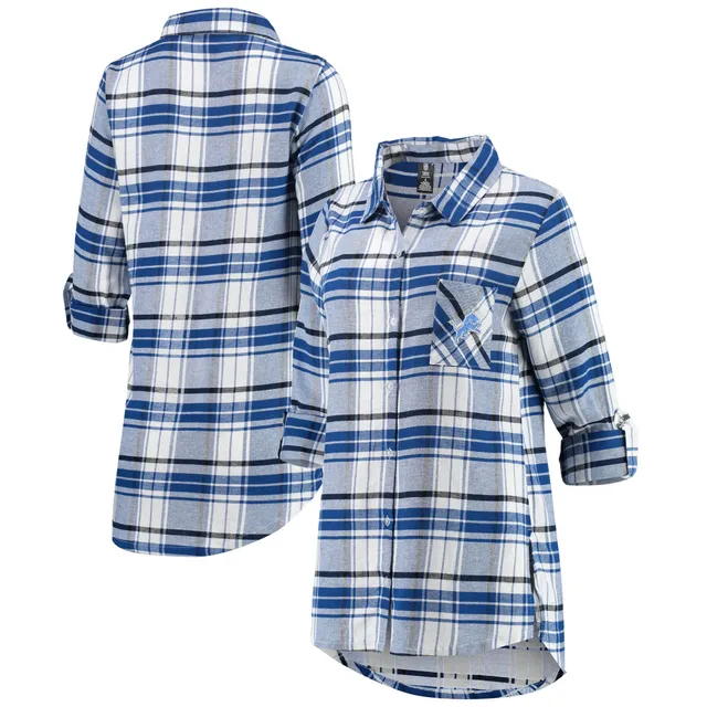 Green Bay Packers Concepts Sport Women's Accolade Flannel Long Sleeve  Button-Up Nightshirt - Green/Gold