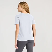 Women's Fanatics Ash Detroit Lions Line Em Up T-Shirt