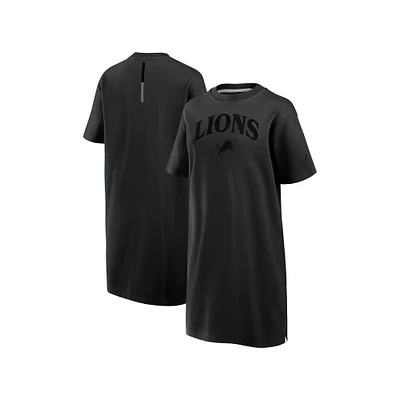 Robe noire à trois mélanges pour femme Detroit Lions Elements Go de Fanatics