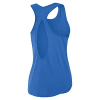 Women's Fanatics Blue Detroit Lions Iron Fan Tank Top