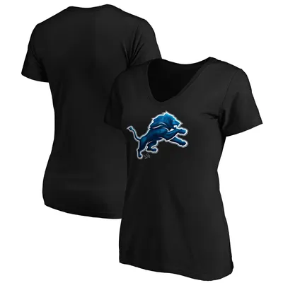 Detroit Lions Fanatics Branded Team Lockup Logo T-Shirt - Blue