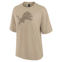Women's Fanatics Khaki Detroit Lions Oversized Elements T-Shirt