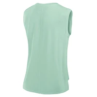 Women's Fanatics Mint Detroit Lions Studio Embrace Tank Top