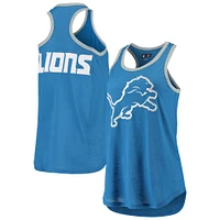 Débardeur Tater Detroit Lions G-III 4Her by Carl Banks bleu pour femme