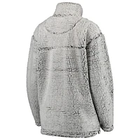 Veste grise Detroit Lions Sherpa à enfiler pour femme