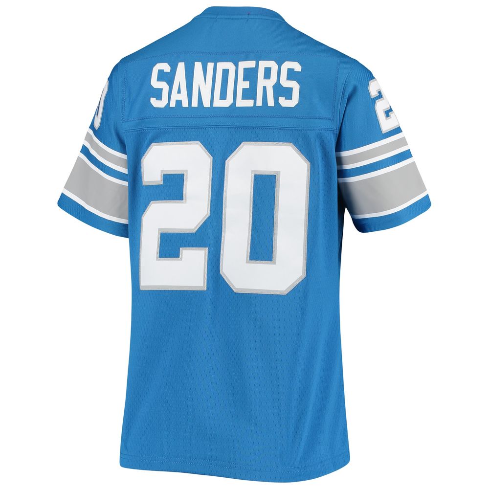 Women's Mitchell & Ness Barry Sanders Blue Detroit Lions 1996 Legacy Replica Jersey