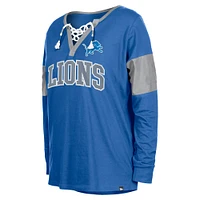 V107988 LION OTC 24 T-shirt à lacets LS pour femmes avec inserts de manches TEELADL-S 60556593 #5