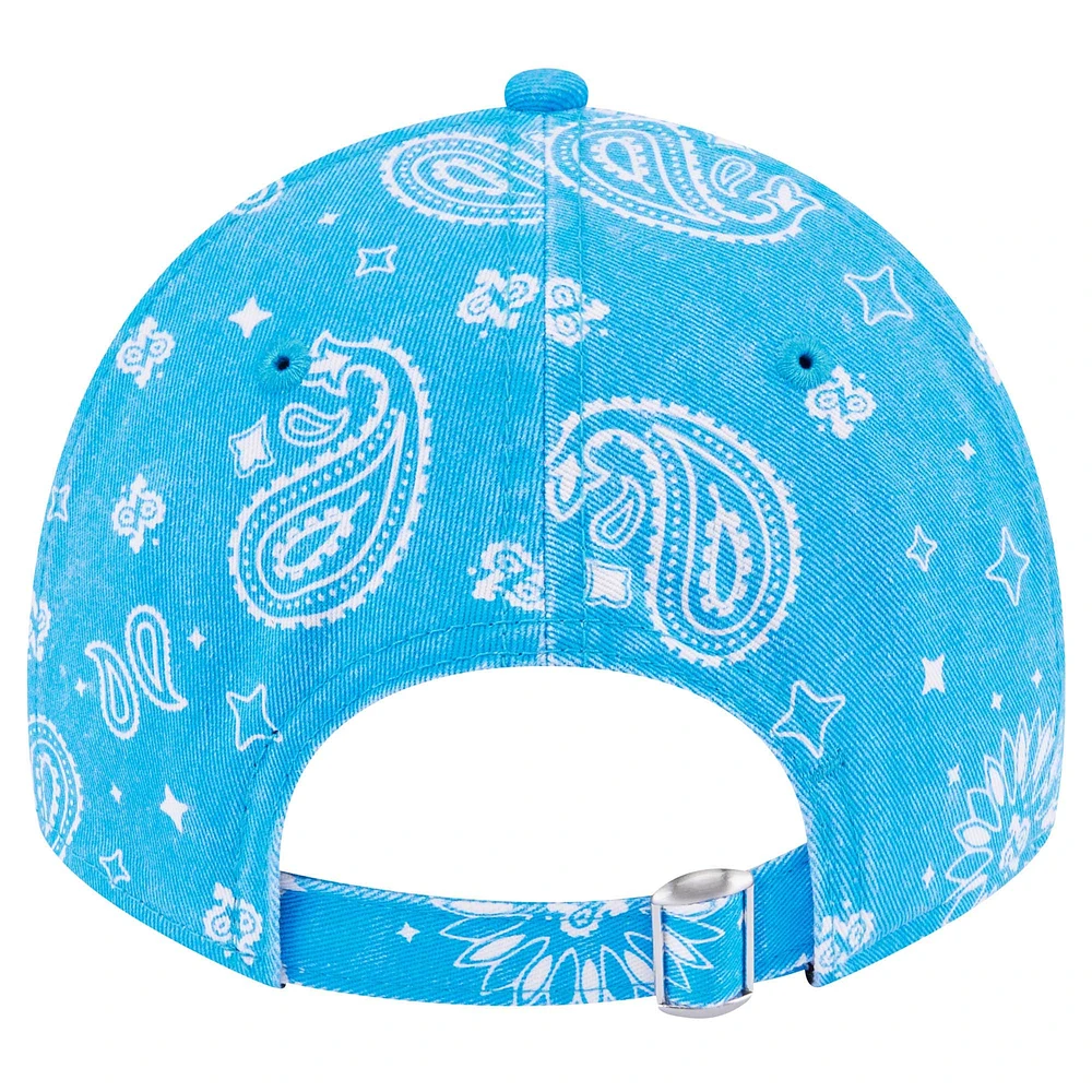 Women's New Era Blue Detroit Lions Paisley 9TWENTY Adjustable Hat