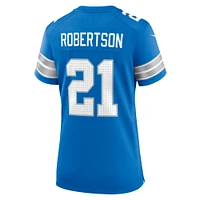 Women's Nike Amik Robertson  Blue Detroit Lions Team Game Jersey