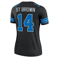 Women's Nike Amon-Ra St. Brown Detroit Lions Alternate Legend Player Performance Top