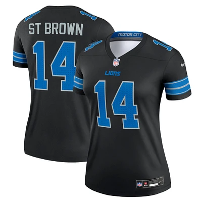 Women's Nike Amon-Ra St. Brown Detroit Lions Alternate Legend Player Performance Top