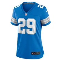 Women's Nike Avonte Maddox  Blue Detroit Lions Team Game Jersey