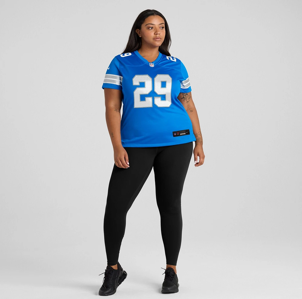 Women's Nike Avonte Maddox  Blue Detroit Lions Team Game Jersey