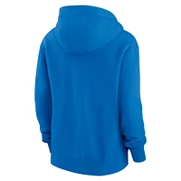 Women's Nike Blue Detroit Lions Phoenix Hoodie Full-Zip Sweatshirt