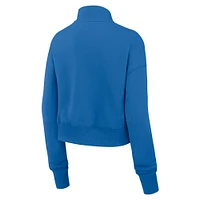 Women's Nike Blue Detroit Lions Rewind Phoenix Half-Zip Sweatshirt