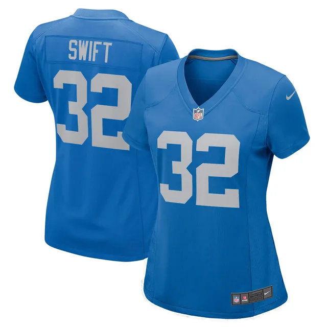 Men's Nike Malcolm Rodriguez Blue Detroit Lions Player Game Jersey